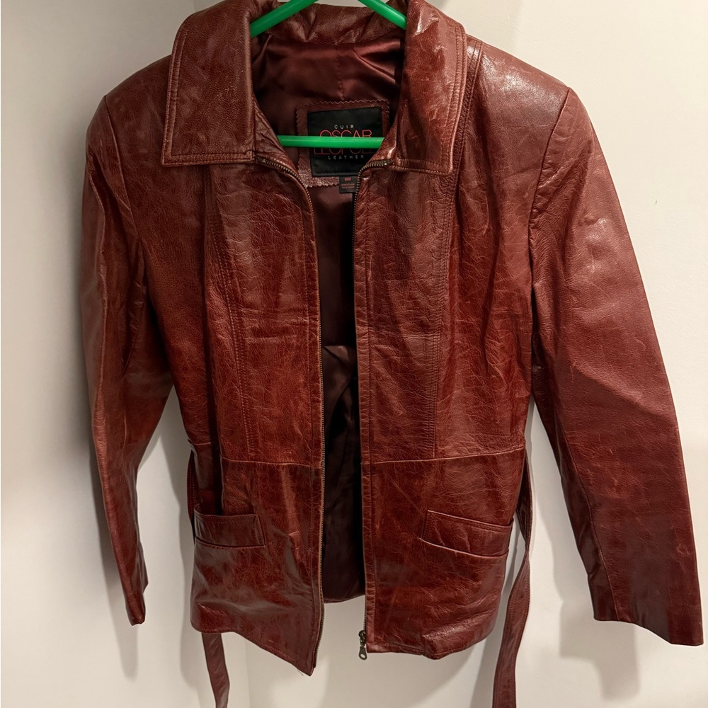 Lux Rich Brown Leather Jacket
